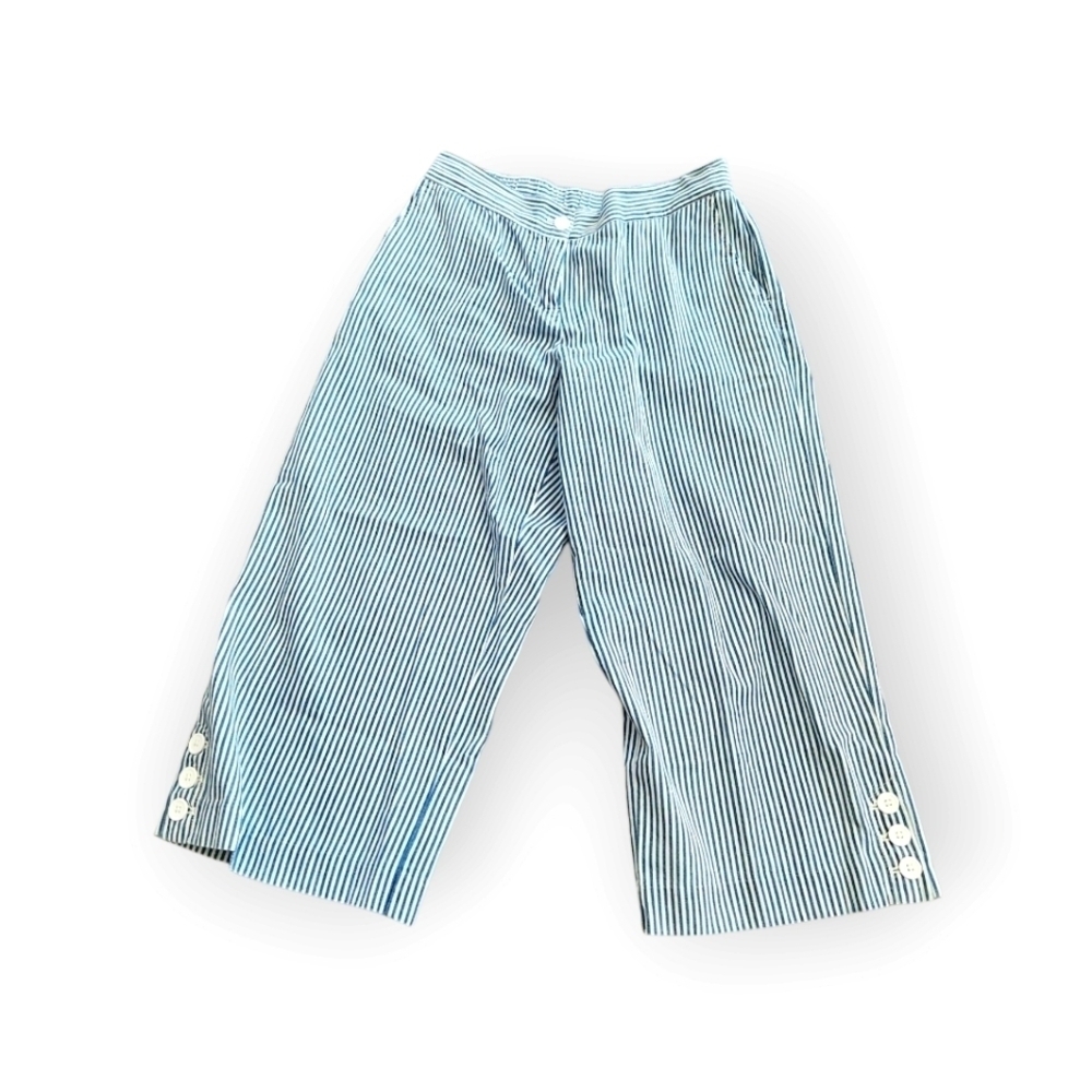 Ruby Rd Railroad Stripe Capri Pants